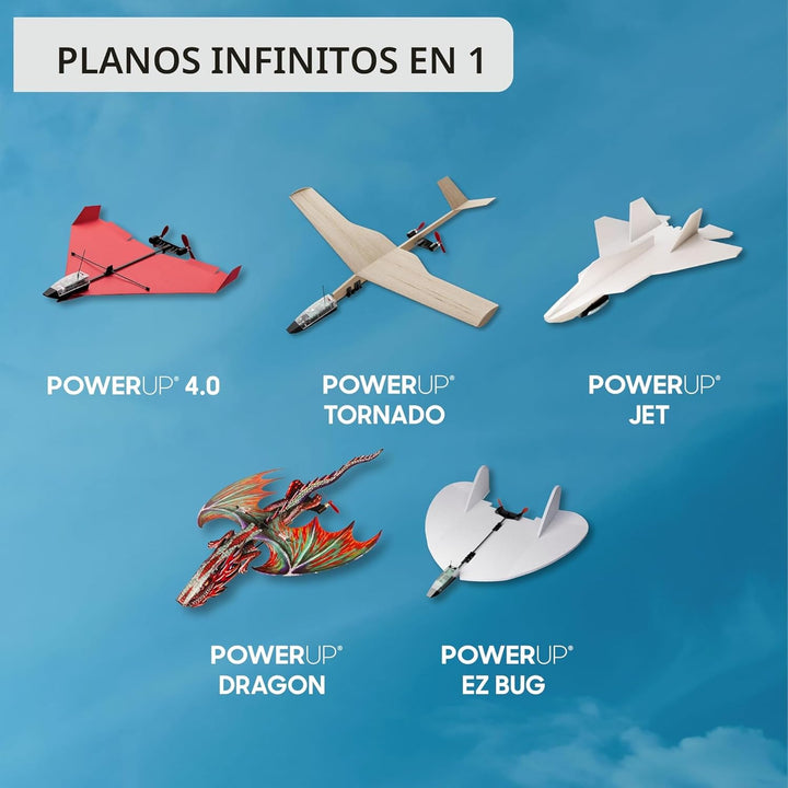 POWERUP 4.0 El kit de avión de papel de próxima generación controla...