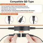 Cable divisor en Y de entrenamiento USB compatible con auriculares QD de