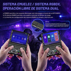 RG43V Pro - Consola de juegos portátil retro, pantalla IPS HD de 4.3 pulgadas, procesador de cuatro núcleos RK3562, soporte de 64 GB, más de 30 emuladores y más de 22000 juegos, multijugador WiFi 6