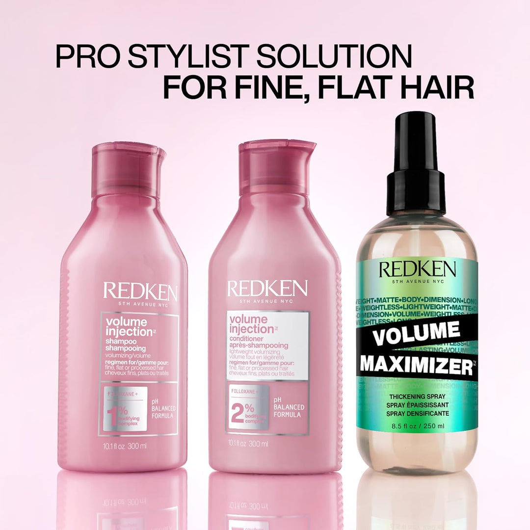 Redken Acondicionador de inyección de volumen para cabello fino, añ...