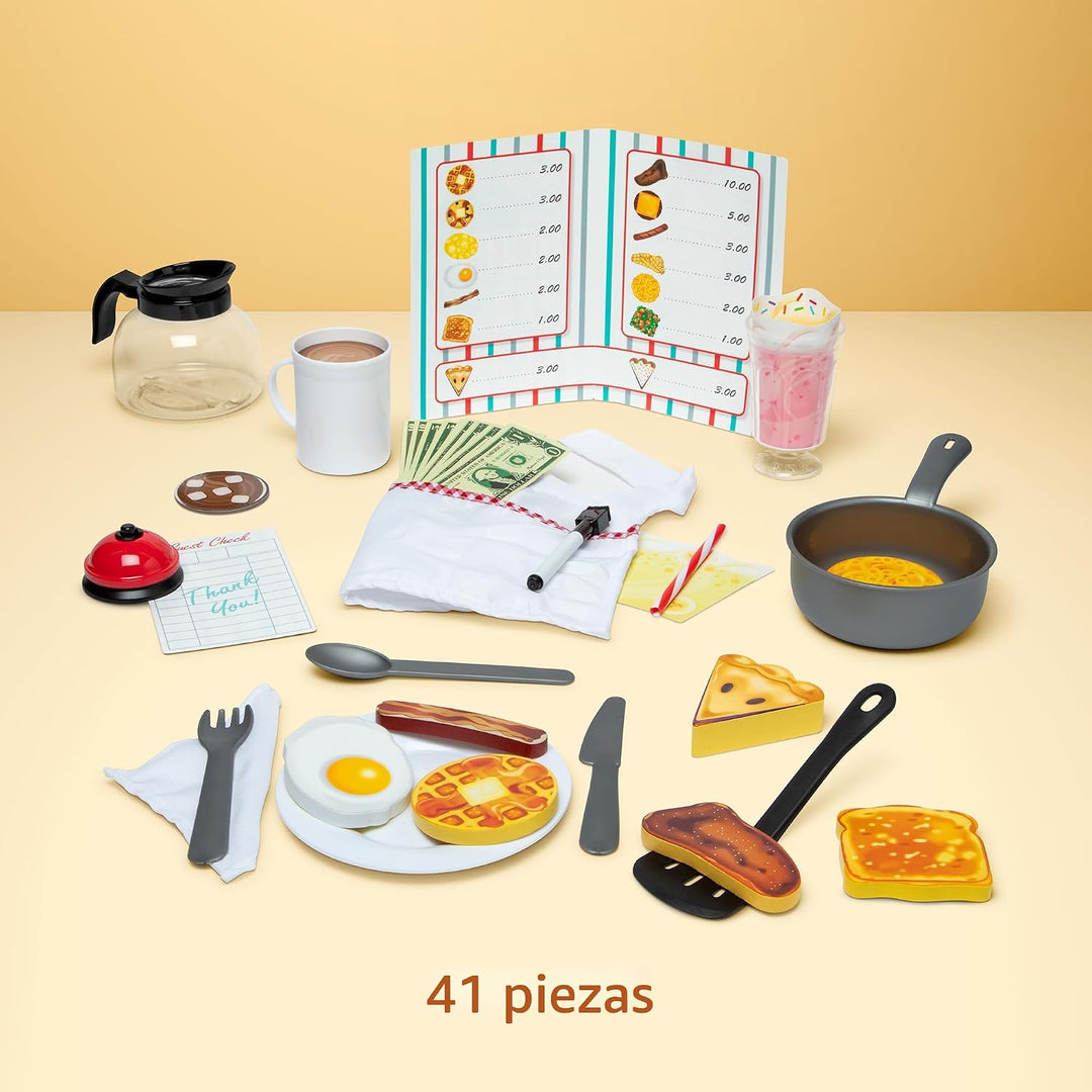 Melissa &amp; Doug \u2013 Juego de casa Star Diner Restaurante (41...