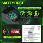 Fosmon Carga rápida para estación de carga de controlador Xbox, negro