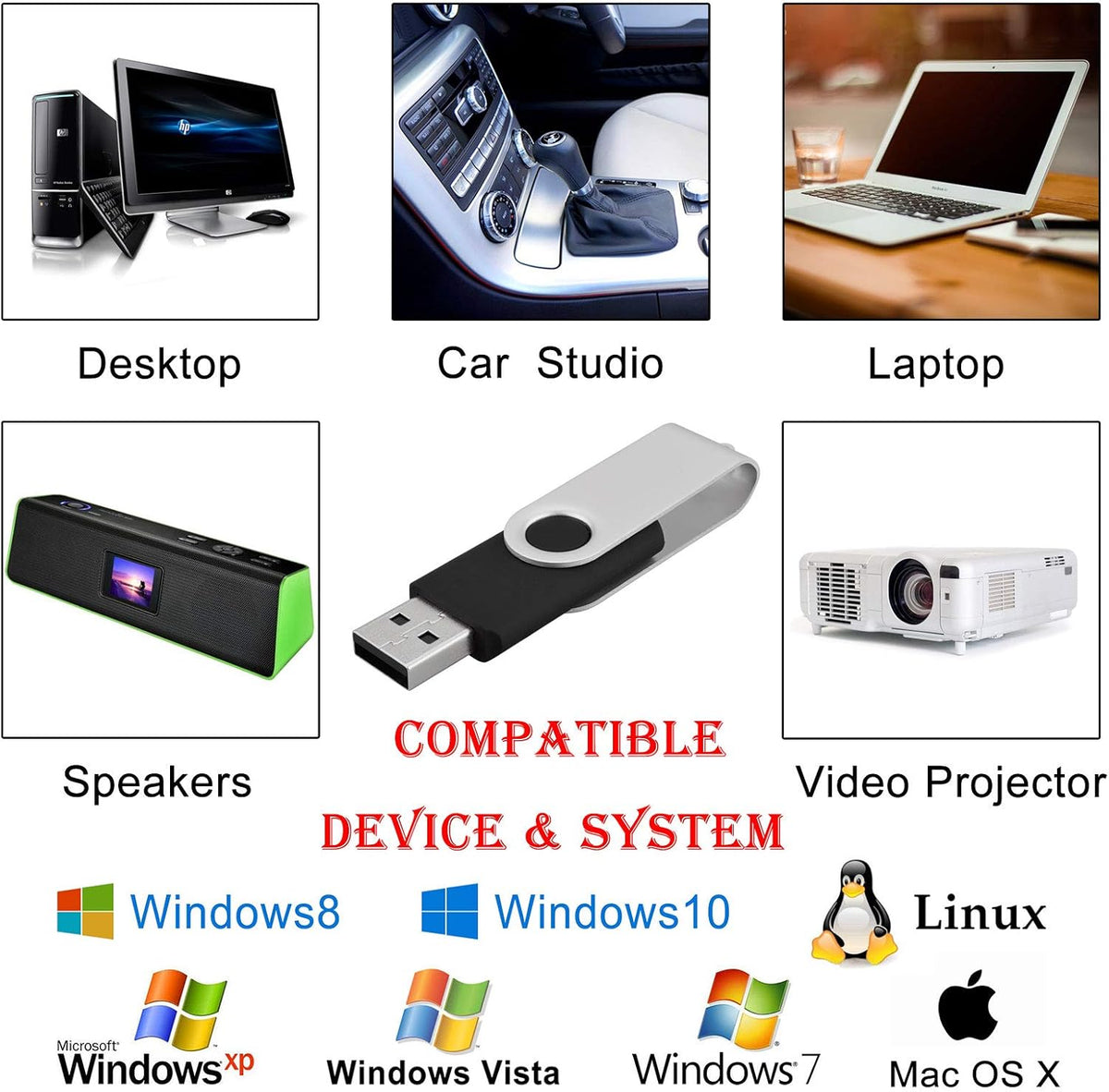 KOOTION 20 unidades flash USB de 4 GB - Unidades flash USB de 4 GB,...