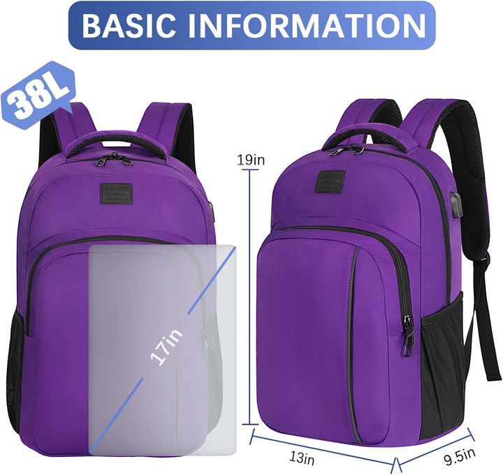 LARIPOP - Mochila para laptop de viaje de 15.6 pulgadas, mochila pa...
