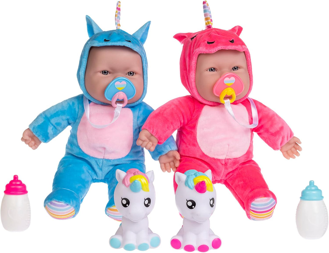 JC Toys Lots to Cuddle Babies - Muñecas gemelas pequeñas y suaves d...