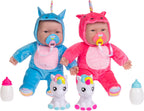 JC Toys Lots to Cuddle Babies - Muñecas gemelas pequeñas y suaves