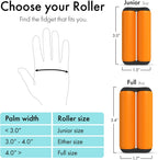 ONO Roller - Juguete antiestrés de mano para adultos | Ayuda a aliviar el estrés, la ansiedad, la tensión | Promueve el enfoque, la claridad | Diseño compacto y portátil (naranja, tamaño junior