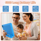 EDDBNi Tableta para niños Android 15 Tablet de 10 pulgadas Tabletas para niños, Azul