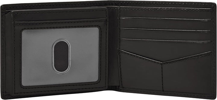 Cartera Fossil para hombre, de piel, plegable, con bloqueo RFID y v...