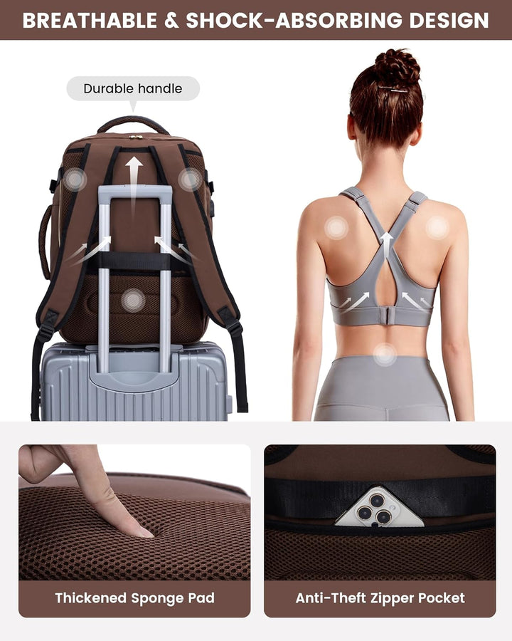 LOVEVOOK Mochila de Viaje Grande, Mochila de Equipaje de Mano para...
