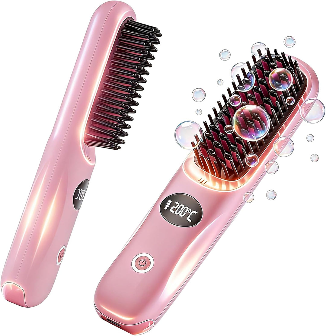 Go Brush Pro 2026 Cepillo alisador de cabello inalámbrico, mini ali...
