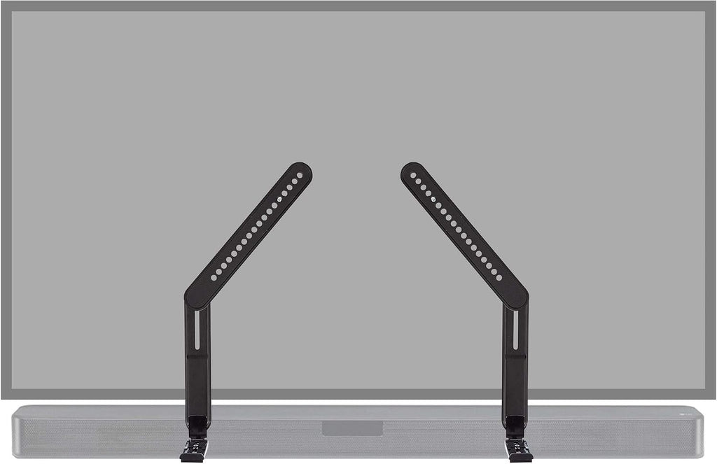 ECHOGEAR - Soportes de montaje de barra de sonido para televisores, ajuste de altura y profundidad para máxima compatibilidad entre tu TV y barra de sonido - Funciona con altavoces LG, Vizio, Bose, Dolby Atmos y más
