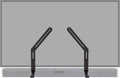 ECHOGEAR - Soportes de montaje de barra de sonido para televisores, ajuste de altura y profundidad para máxima compatibilidad entre tu TV y barra de sonido - Funciona con altavoces LG, Vizio, Bose, Dolby Atmos y más