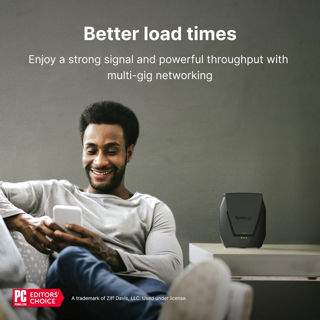 Synology WRX560 - Router Wi-Fi 6 de doble banda, Ethernet de 2.5Gbp...