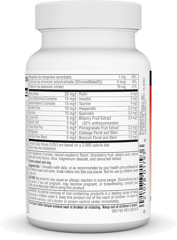 Source Naturals Multivitaminas masticables Mega-Kid, nutrición seri...