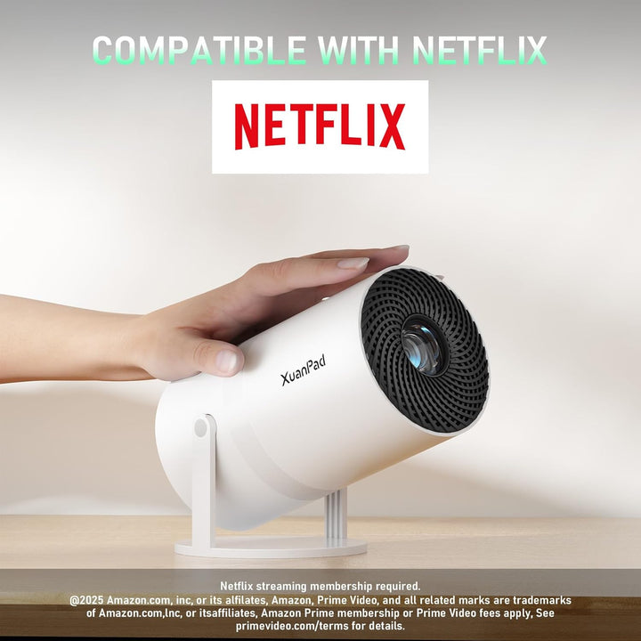 Proyector blanco Lily y aplicaciones integradas: Mini proyector Xua...