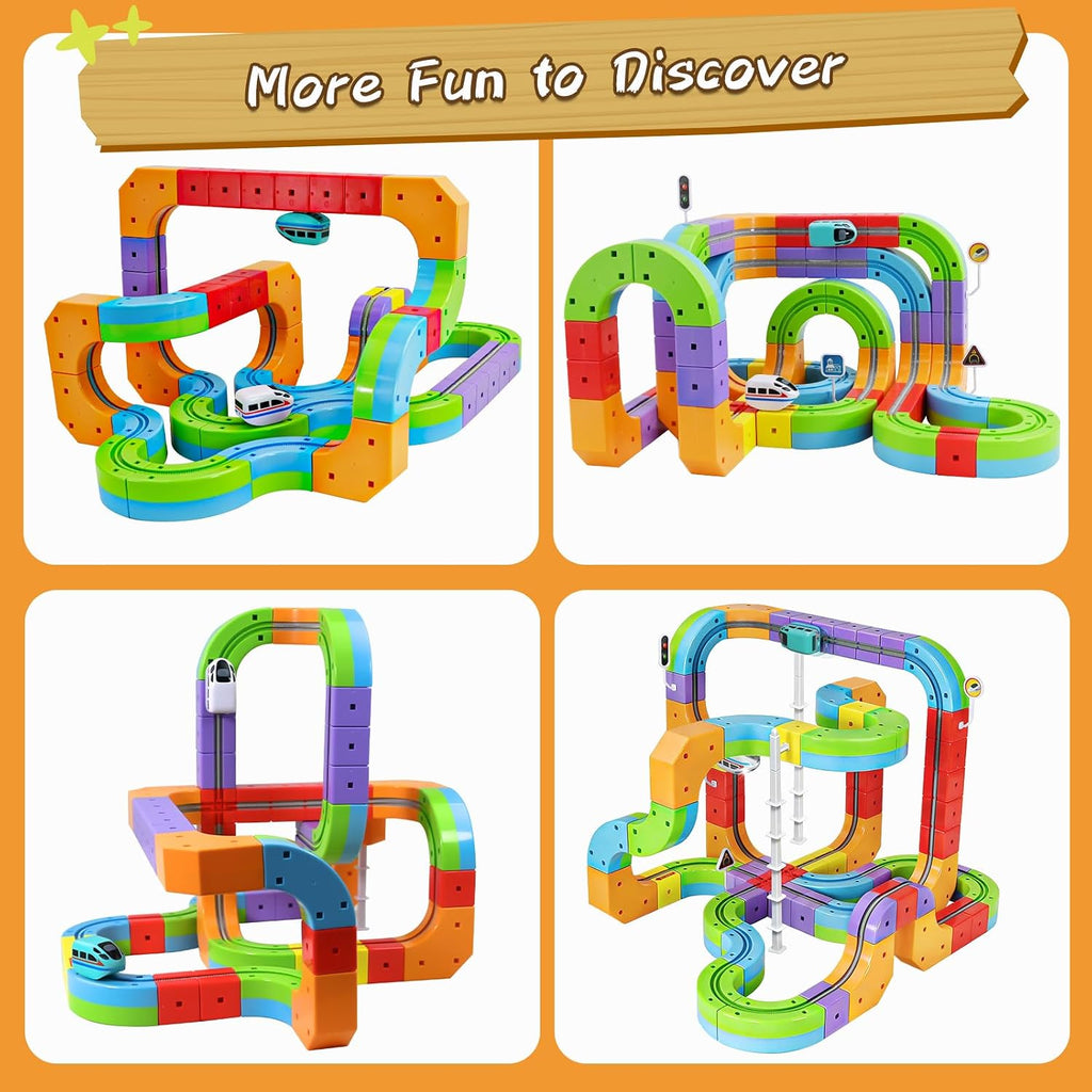 Juego de tren eléctrico para niños de 3 4 5 6 7 8 años de edad