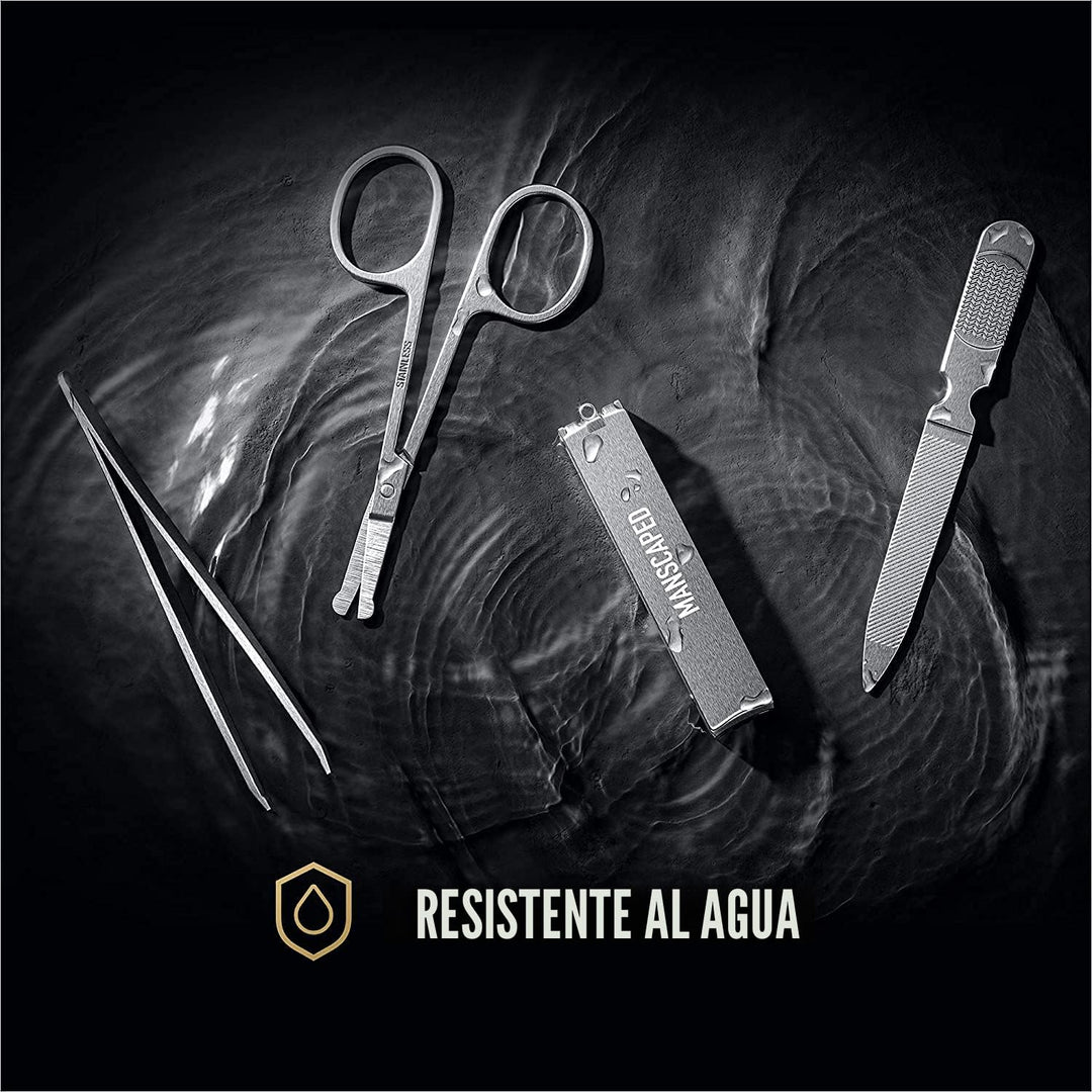 MANSCAPED® Shears 2.0 - Kit de uñas de acero inoxidable templado pa...