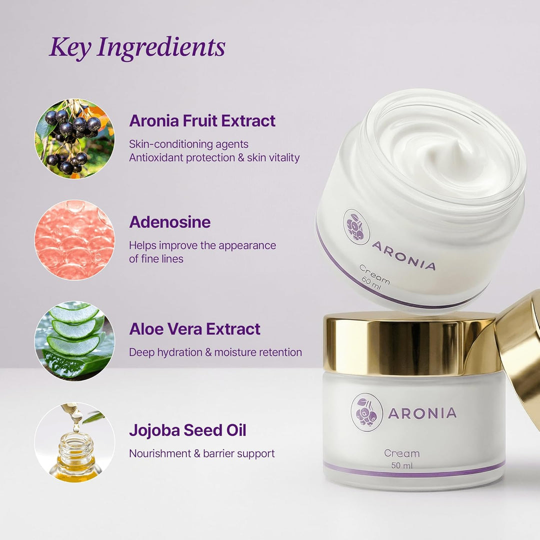 LAMUAMOR Aronia Extract Crema de día y noche para rostro y cuello c...