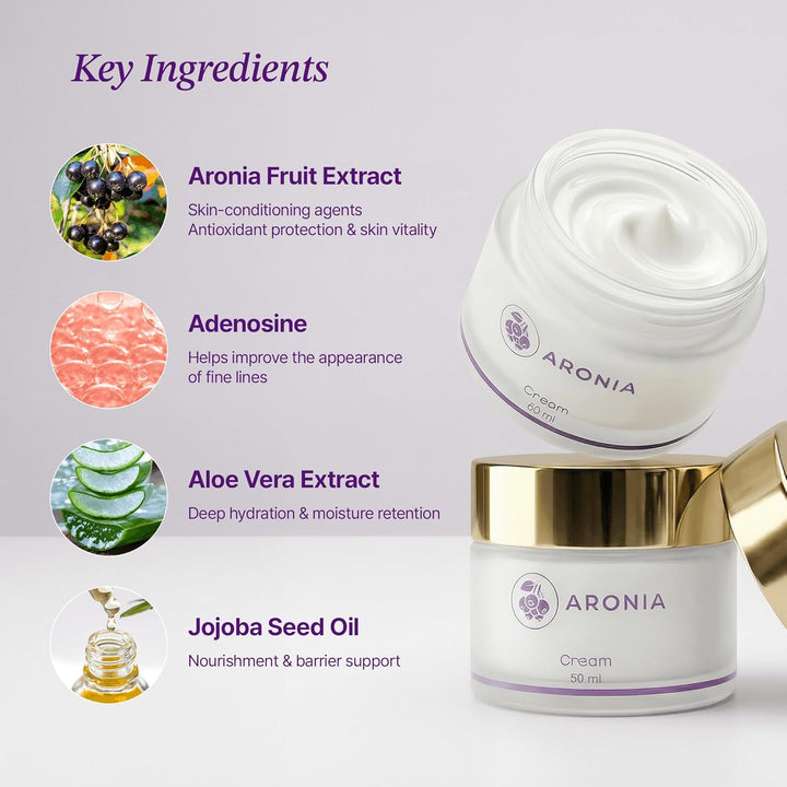 LAMUAMOR Aronia Extract Crema de día y noche para rostro y cuello c...