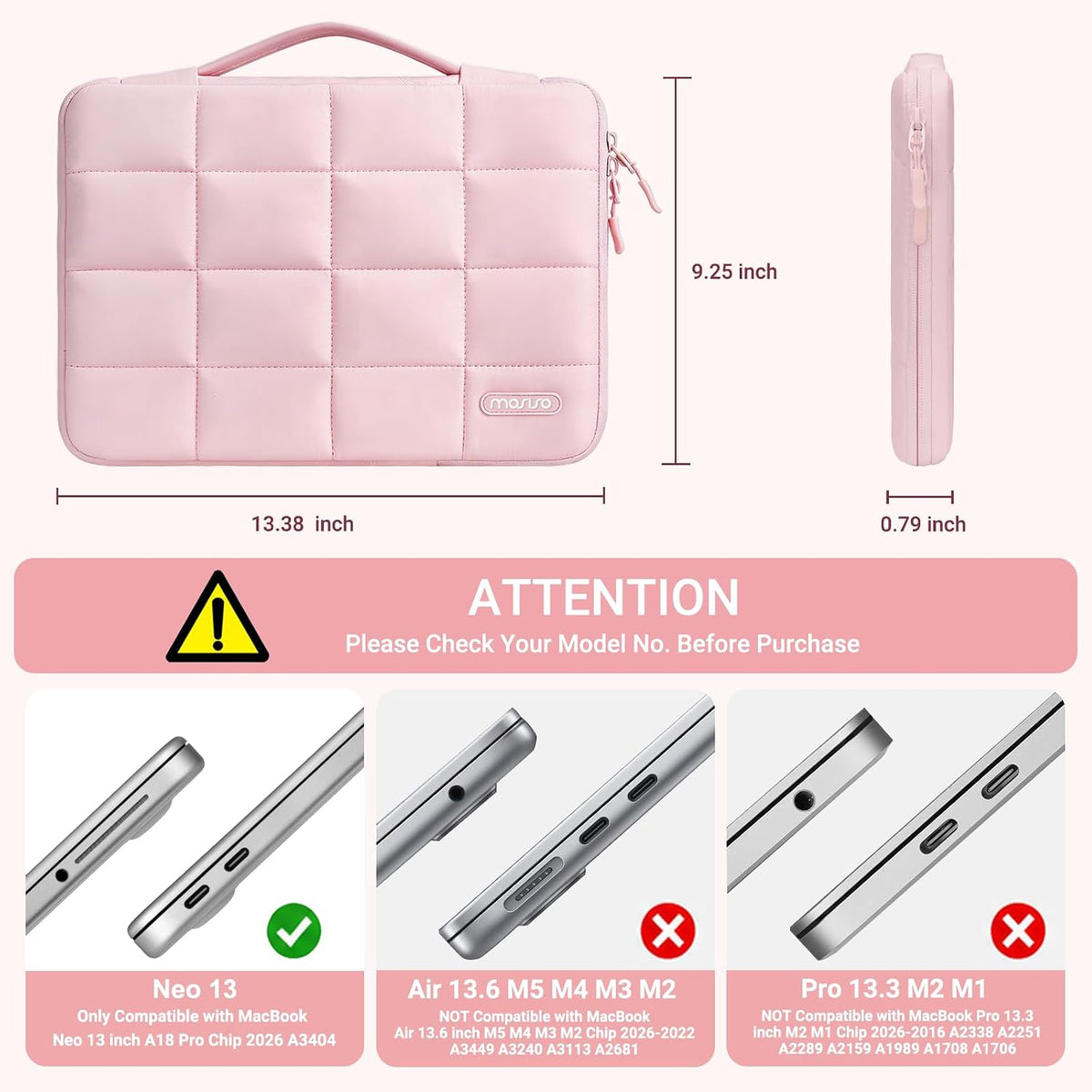 MOSISO Compatible con MacBook Neo Case 13 pulgadas 2026 A3404 A18 P...