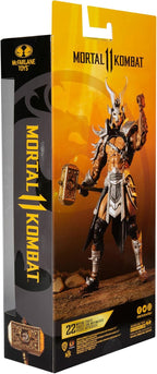 McFarlane Toys Mortal Kombat Shao Kahn (Platinum Kahn) Figura de acción de 7 pulgadas