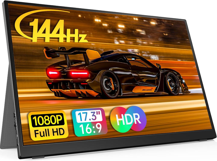 Anyuse Monitor portátil de 17.3 pulgadas, 1080P FHD, 144Hz, pantall...
