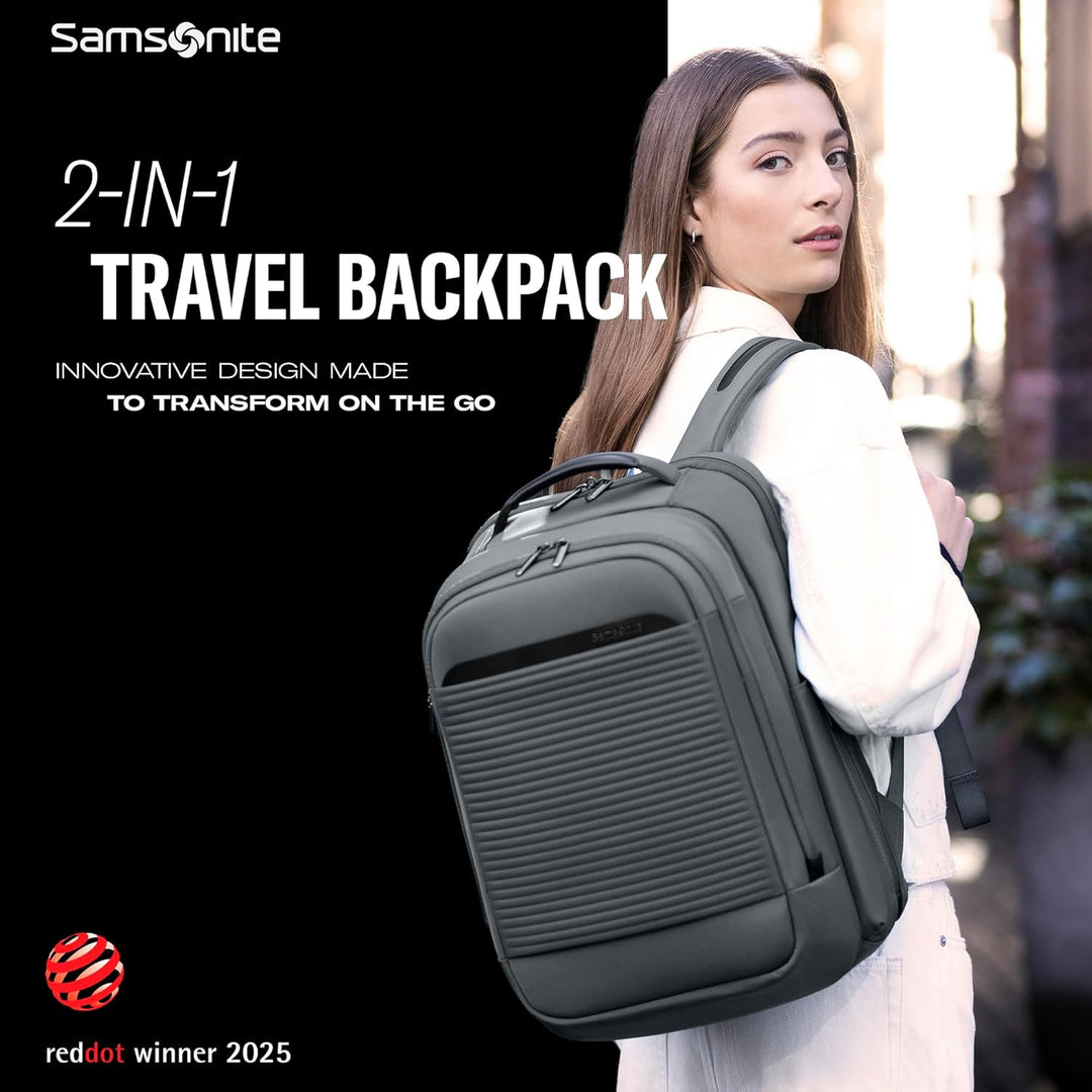 Samsonite Mochila de viaje unisex Paralux 2 en 1 para adultos, Oliv...