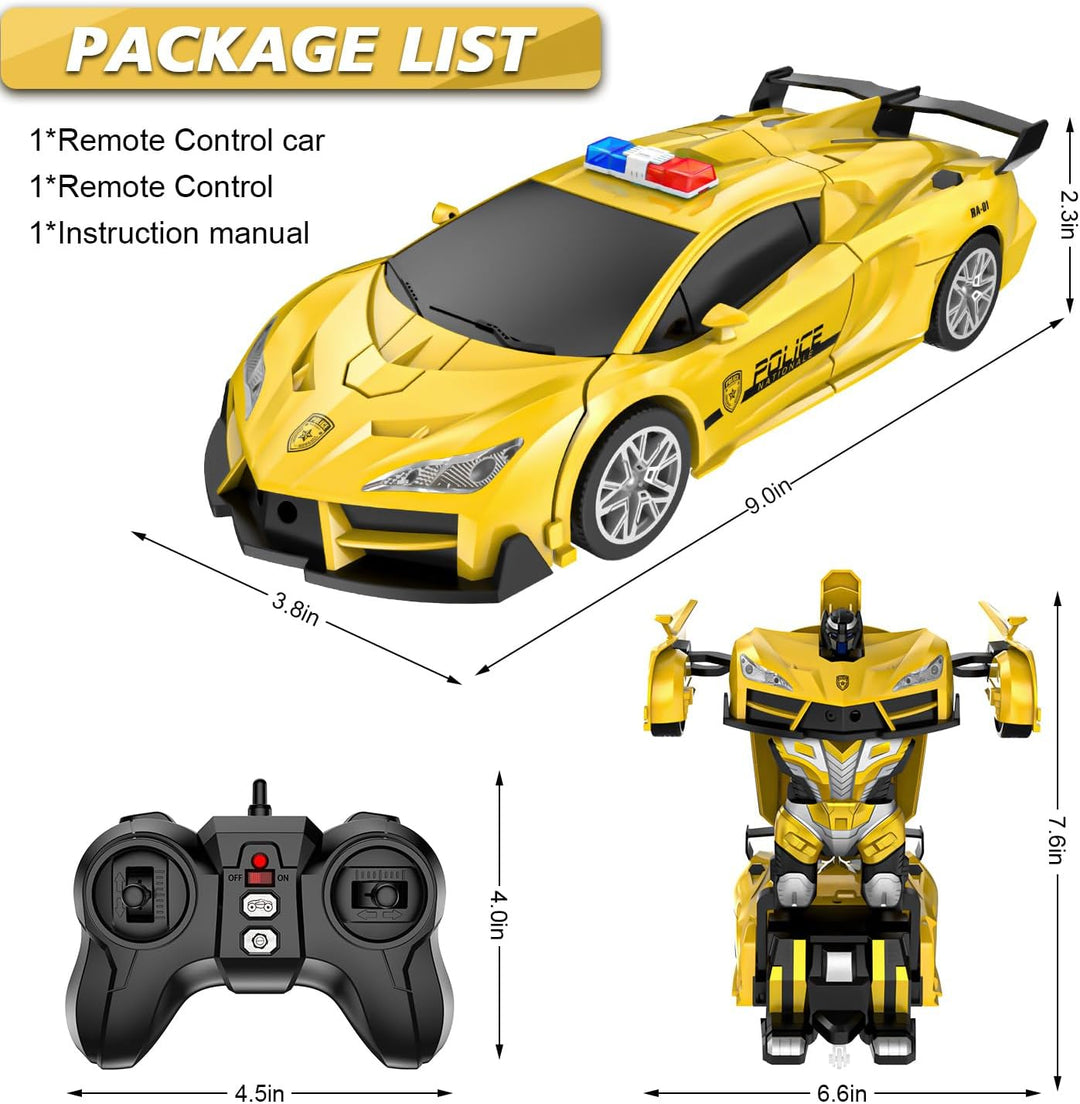 Febyhim - Auto a control remoto, juguetes de transformación con un...