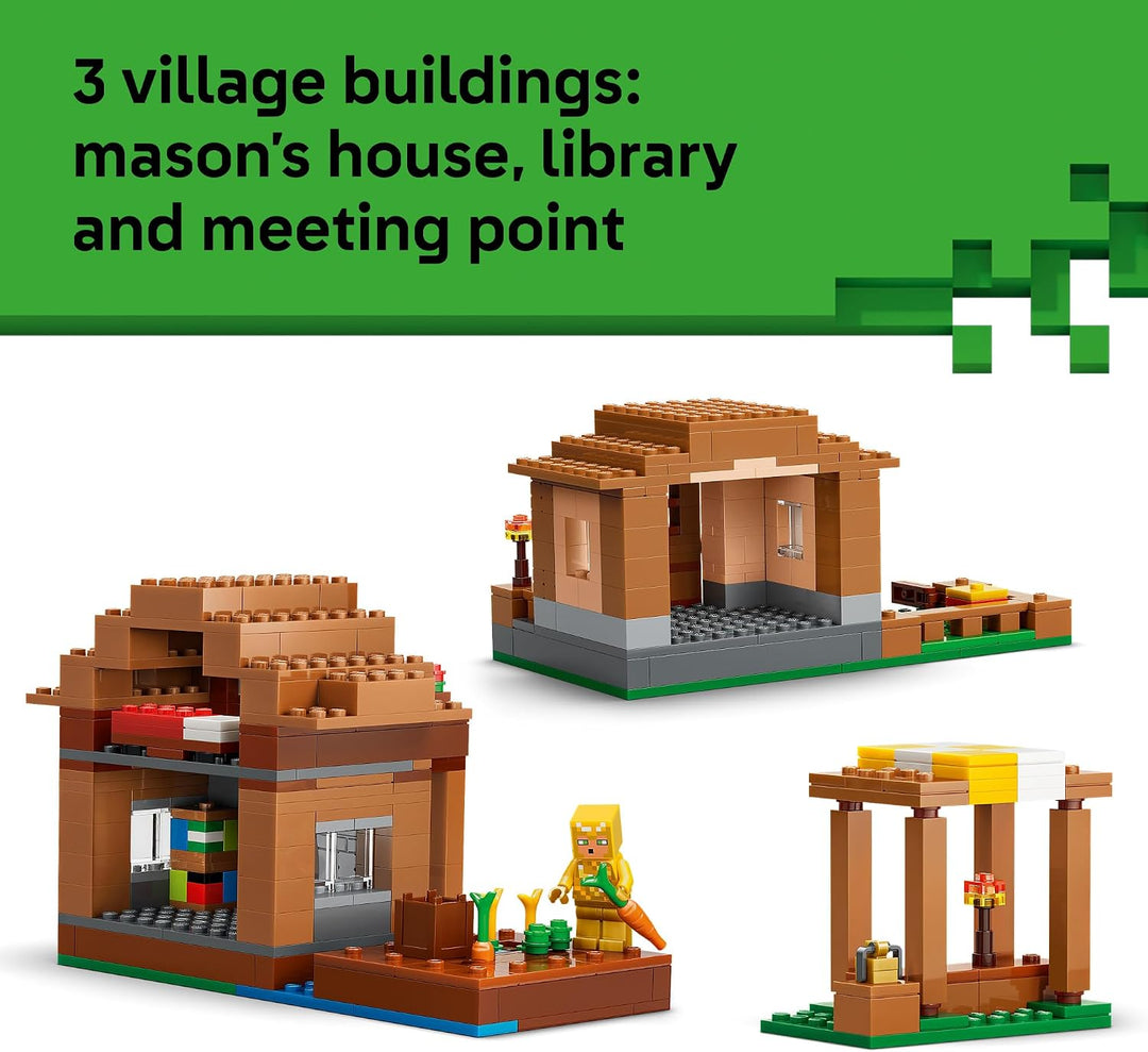 LEGO Minecraft Ataque a la aldea Evoker 21596 | Juguetes de constru...