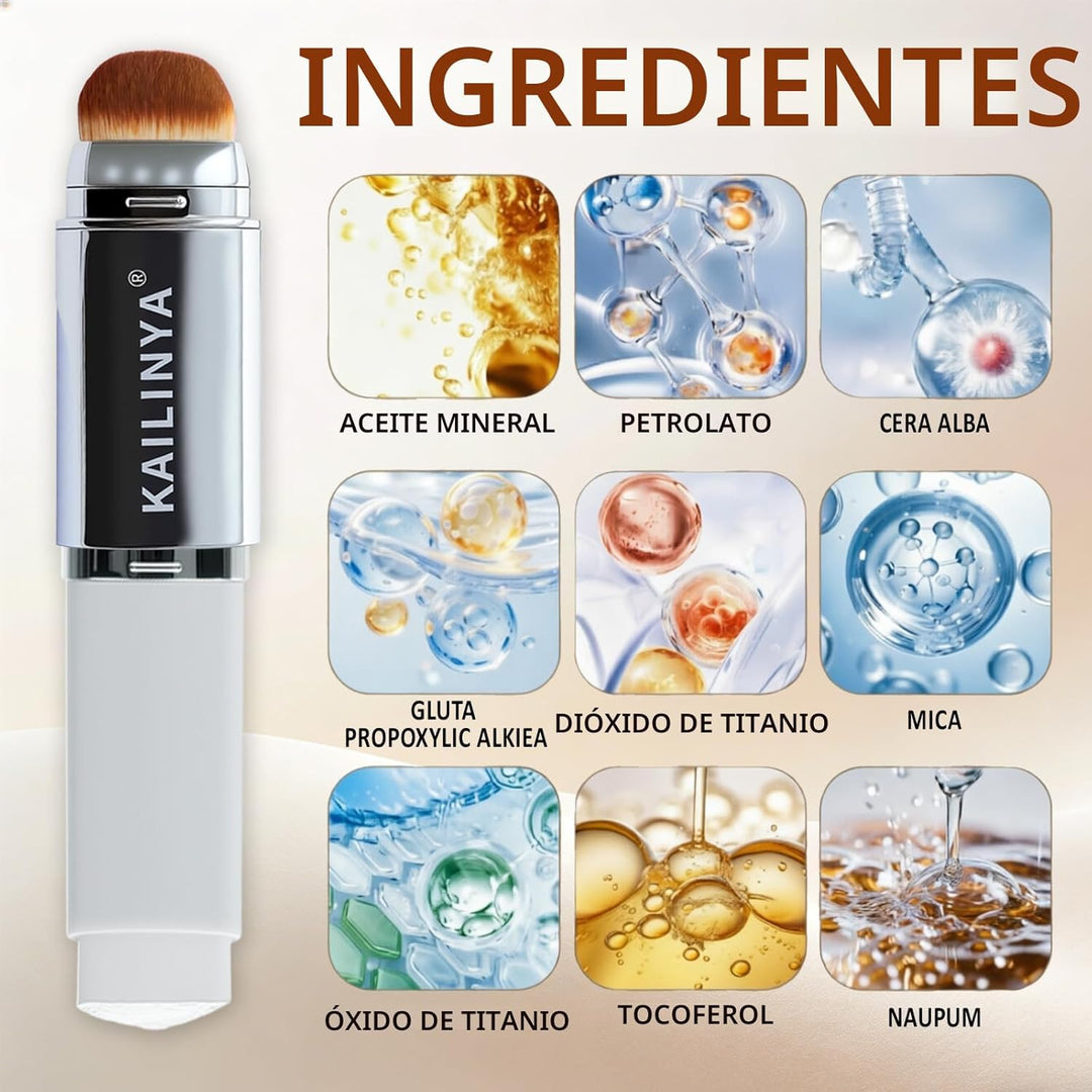 Base de maquillaje coreana que cambia de color 2 en 1, resistente a...