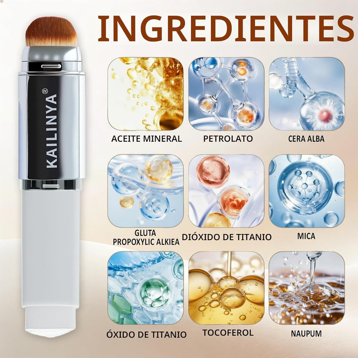 Base de maquillaje coreana que cambia de color 2 en 1, resistente a...