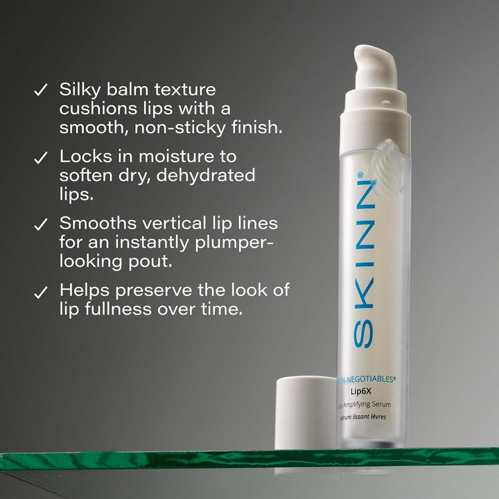 SKINN Lip6X - Suero amplificador de labios, con péptidos, suero hid...