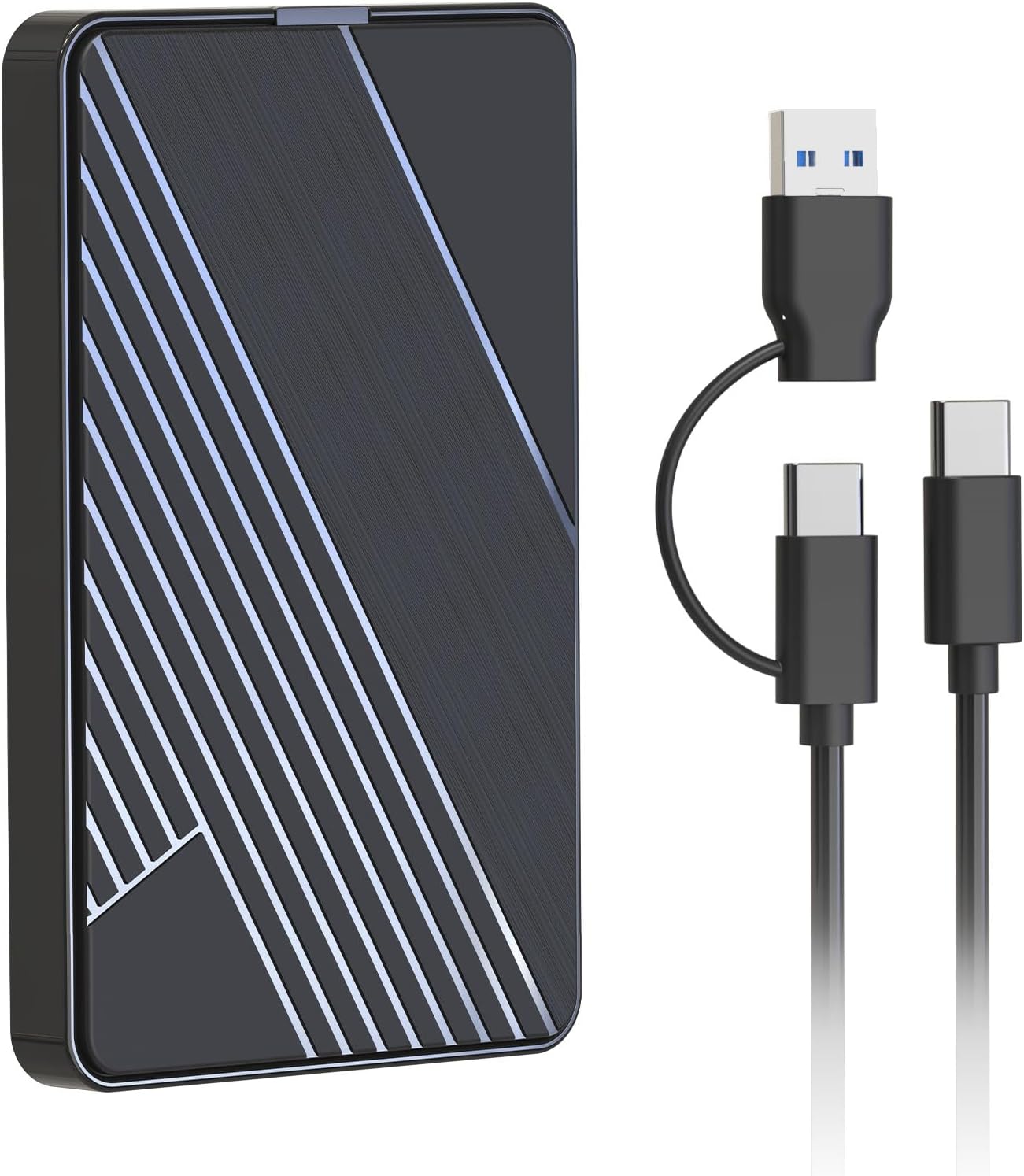 Disco duro externo de 500G, USB 3.0 y USB-C Almacenamiento Expansió...