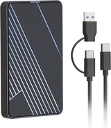 Disco duro externo de 500G, USB 3.0 y USB-C Almacenamiento Expansió...