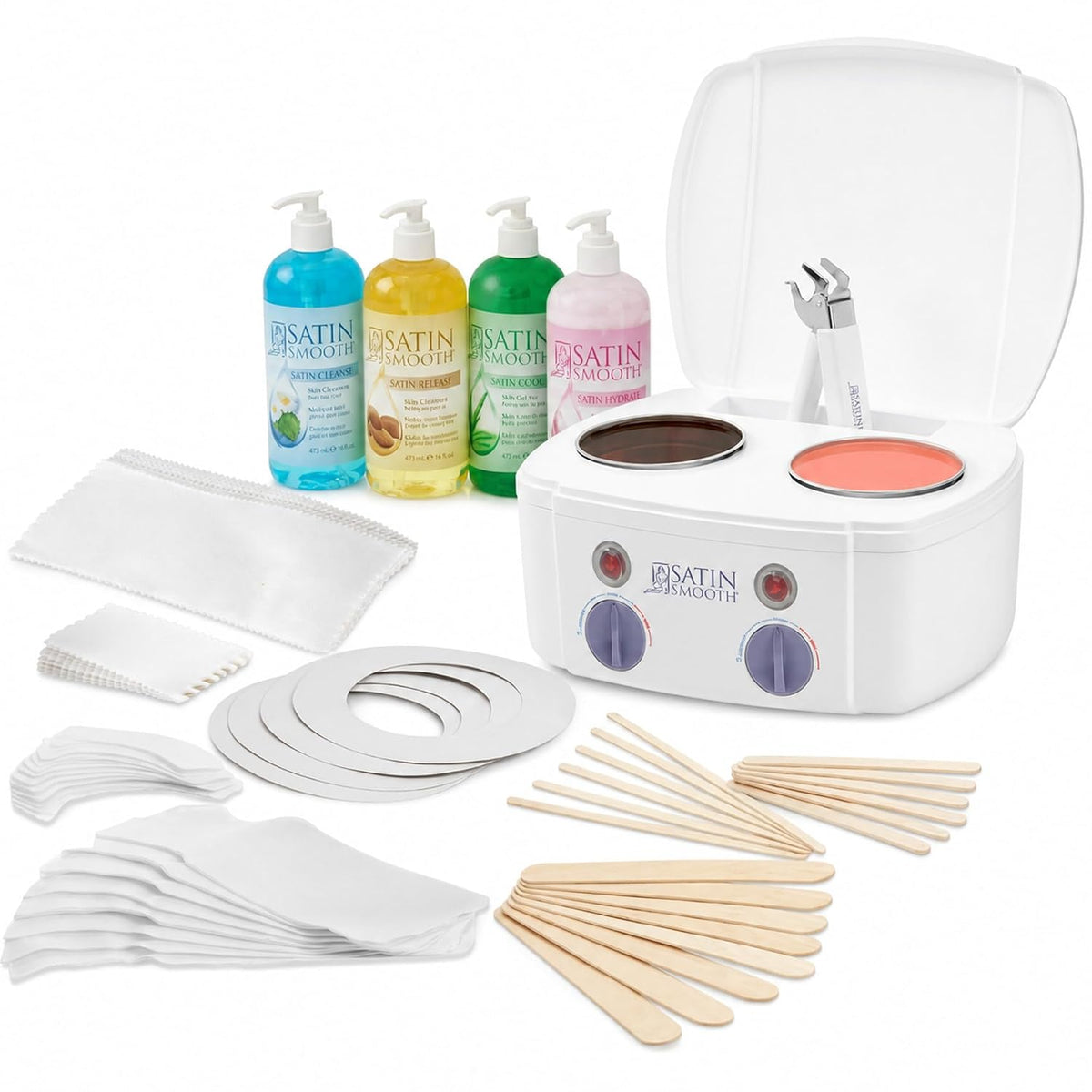Kit Profesional de Calentador de Cera Dual Satin Smooth - Sistema d...