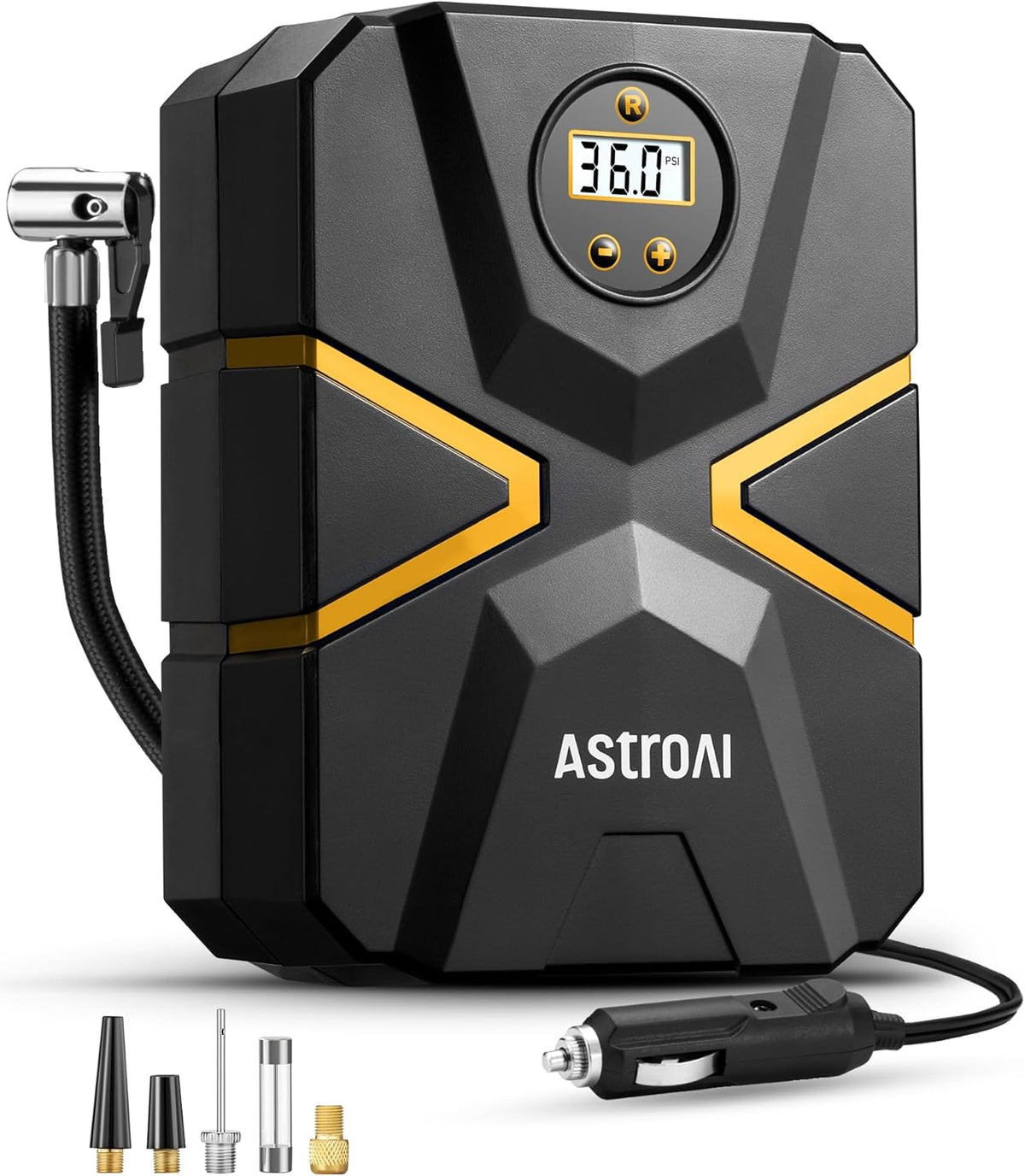 AstroAI S1 - Inflador de neumáticos, compresor de aire portátil 12...