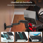 MOUNT PRO Soporte de pared largo para laptop, soporte de pared extendido