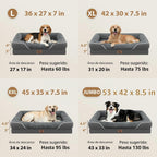 Cama ortopédica impermeable para perros grandes y extra grandes