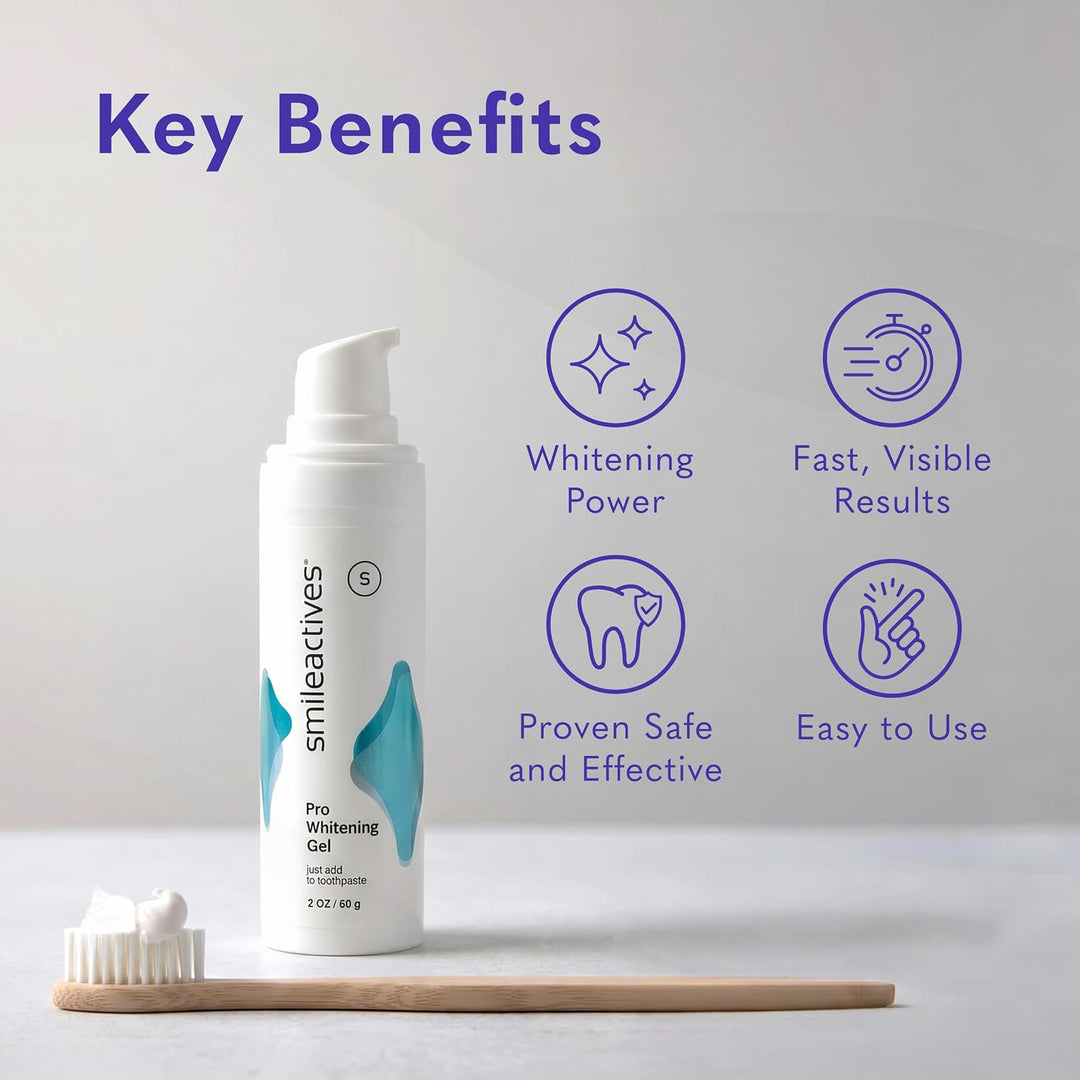 Gel blanqueador de dientes Smileactives, peróxido de hidrógeno de g...