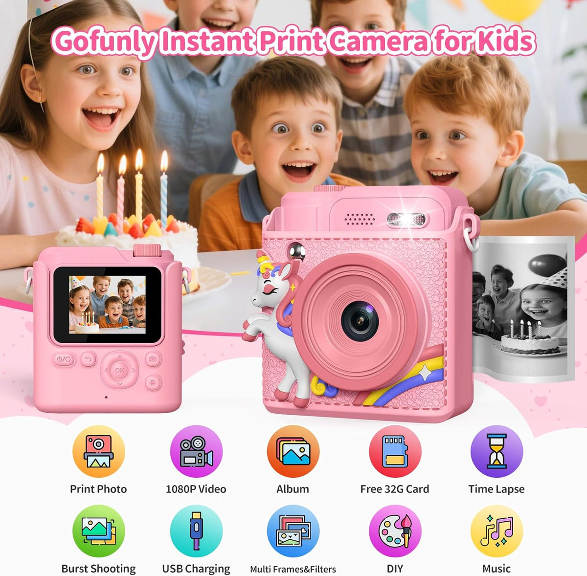 Regalos de cámara para niños y niñas \u2013 Regalo de Navidad de cu...