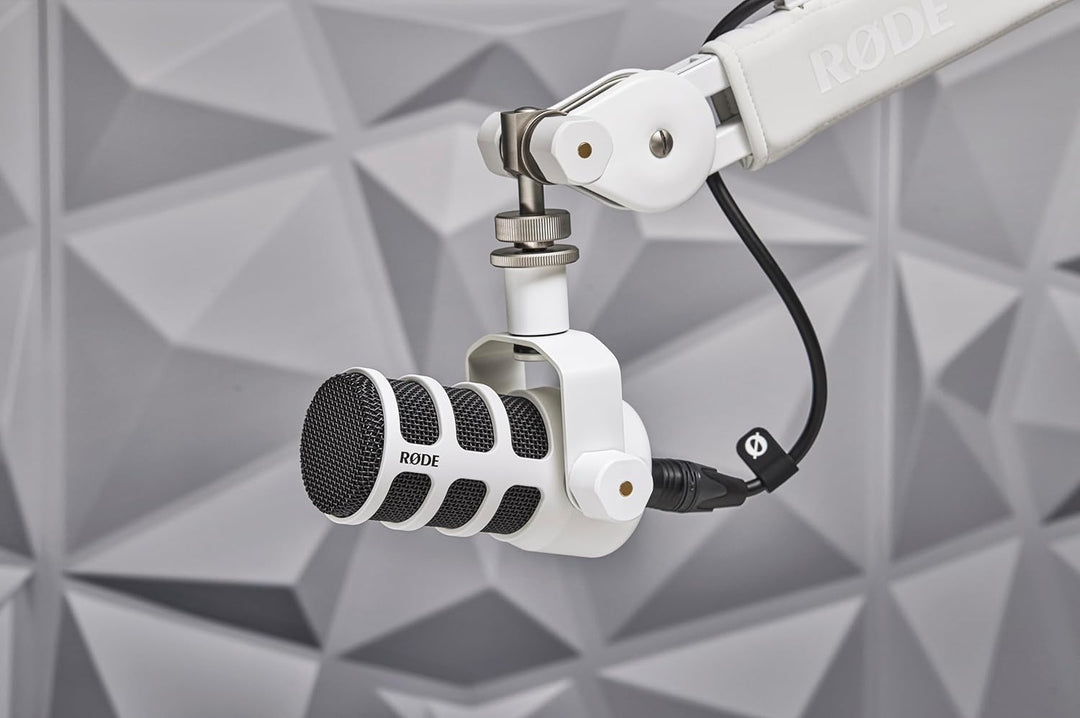 RØDE PodMic - Micrófono cardioide de transmisión dinámica, color bl...