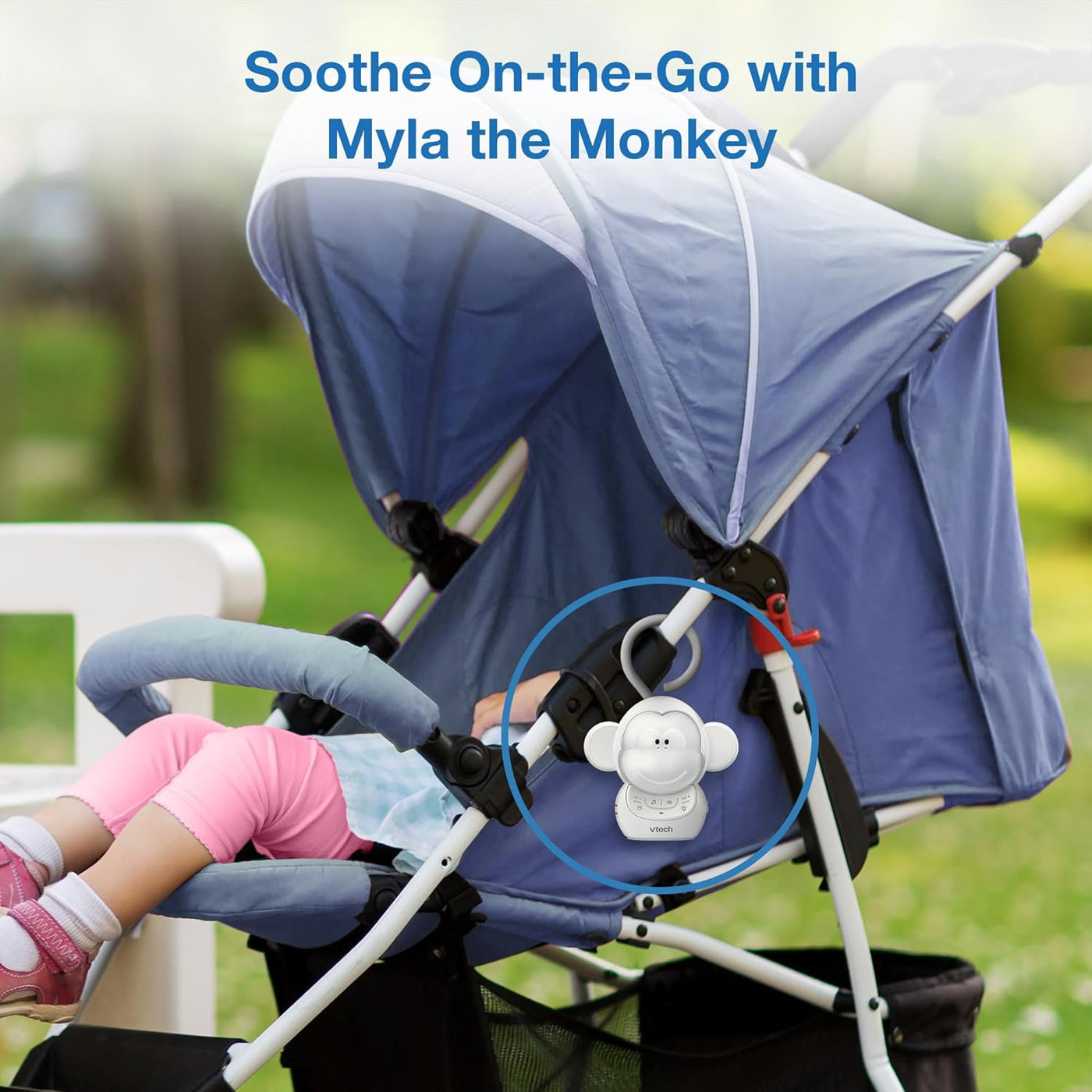 VTech VM819 Baby Monitor + BC8211 Myla the Monkey Bundle - Monitor...