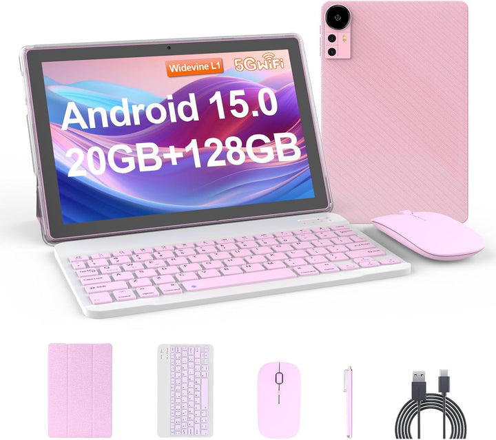 Nyxolaria Tablet Android 15.0 de 10.1 pulgadas, RAM 20 GB (4+16 exp...