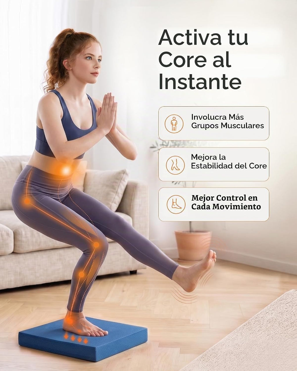 StrongTek Almohadilla de equilibrio profesional de espuma para ejercicios, 15.8 x 13 x 2 pulgadas, rodillera de espuma TPE de alta densidad, antideslizante y resistente al agua, para entrenamiento de