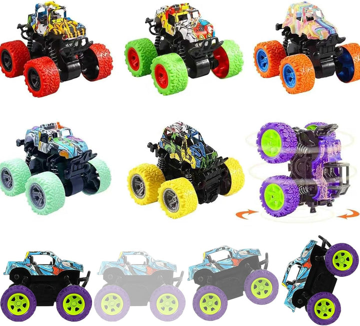 Paquete de 6 Mini Camiones Monstruo de Juguete para Niños y Niñas d...