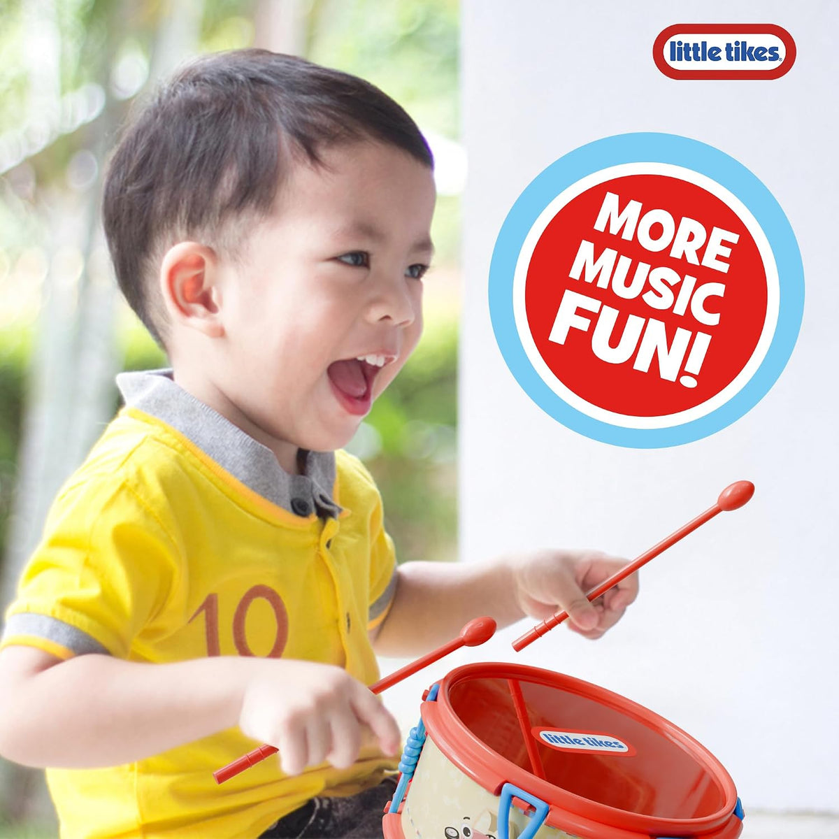 Lollipop Little Tikes - Juego de instrumentos musicales para bebés, batería de 6 piezas, maracas, diversión musical para niños pequeños, juguetes educativos preescolares, juguetes musicales para niños pequeños
