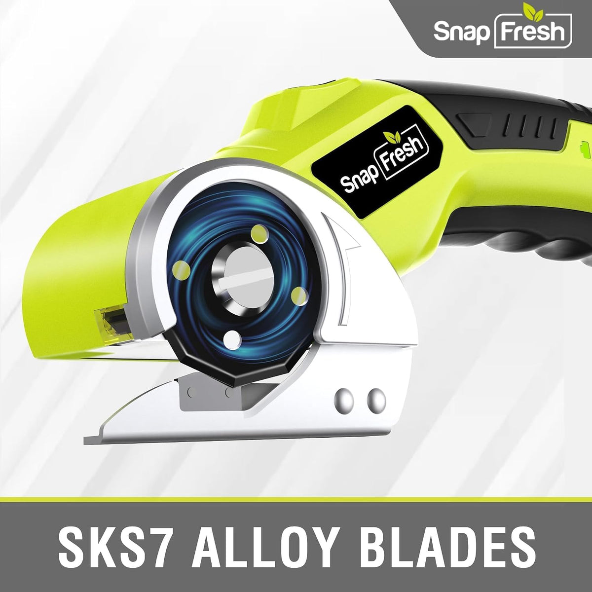 SnapFresh Tijeras eléctricas inalámbricas de 4V con batería de 2.0Ah y