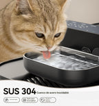 FEELNEEDY Inalámbrico ninguna fuente de agua del gato de los filtros