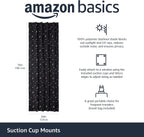 Amazon Basics Cortina opaca portátil para oscurecer la habitación con ventosas, reducción de ruido, 50 pulgadas de ancho x 78 pulgadas de largo, luna y estrellas, 1 paquete